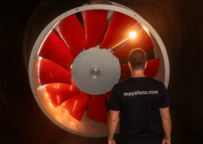 Mine ventilation fans installation